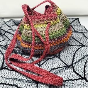 SAK pullstring bucket purse